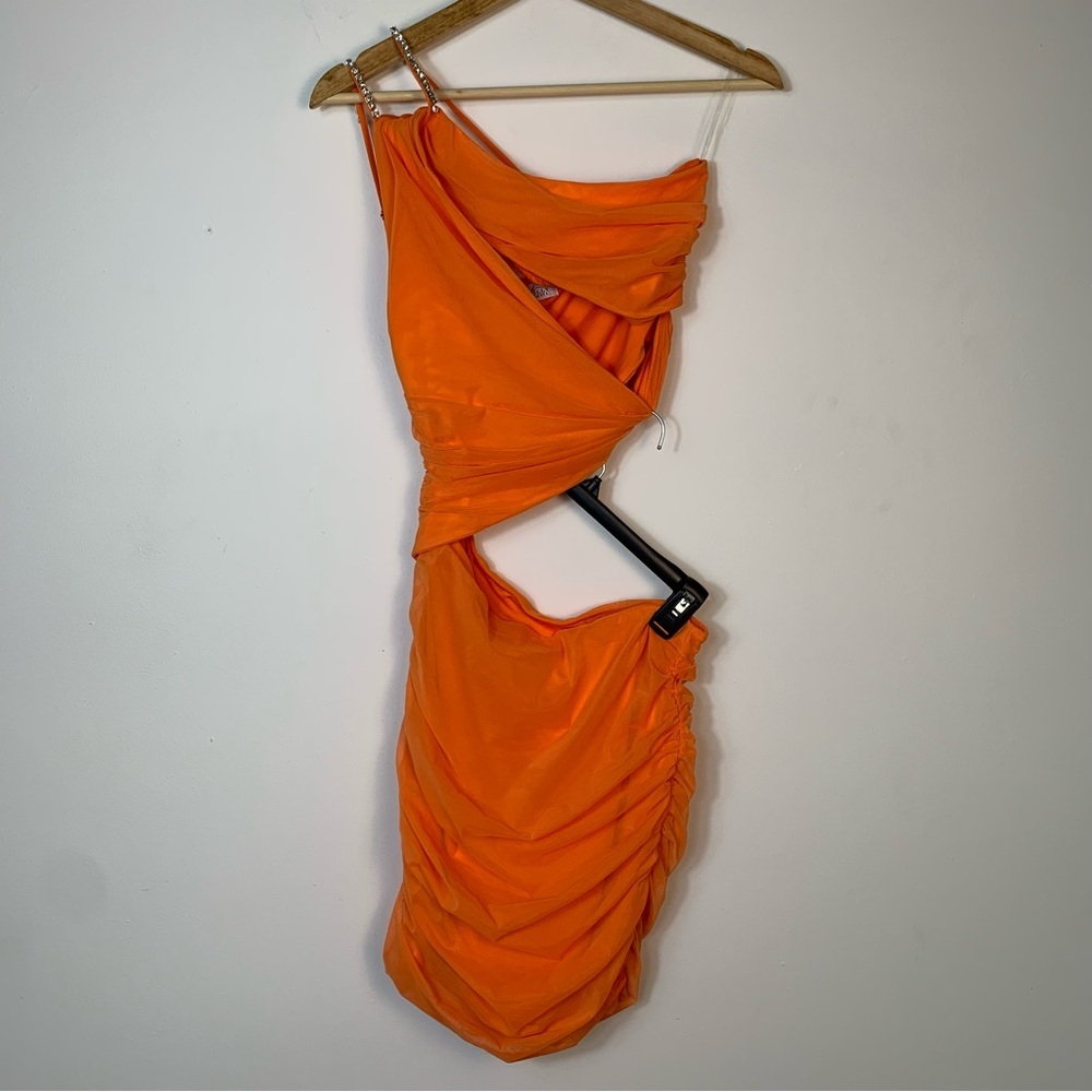 Oh Polly Embellished Draped Mini Party Dress - Picture 5 of 14